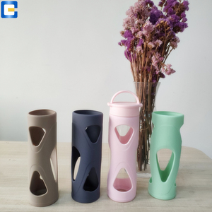 Private label di <span class=keywords><strong>vetro</strong></span> bere <span class=keywords><strong>bottiglia</strong></span> con silicone per le bevande gassate - Product Image 4