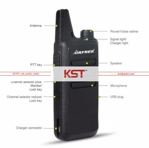 AIRFREE AP-100 UHF 400-470 MHz longue portée <span class=keywords><strong>Radio</strong></span> Bidirectionnelle professionnelle MINI émetteur-récepteur portatif KD-<span class=keywords><strong>C1</strong></span> Talkie-walkie - Product Image 2