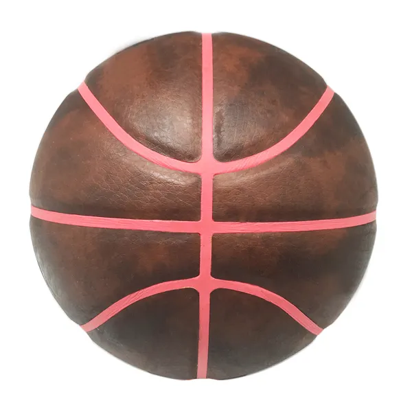 Geïmiteerd Koeienhuid Leer Gelamineerd Size 3 Basketbal Met Kleurrijke Blaas