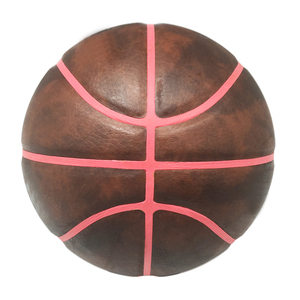Imitated Cowhide Leather Laminated <strong>Size</strong> <strong>3</strong> <strong>Basketball</strong> with Colorful Bladder - Product Image 1