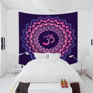 <span class=keywords><strong>Tenture</strong></span> murale <span class=keywords><strong>indienne</strong></span> à imprimé numérique, tapisserie murale personnalisée, mandala Om Ganesha, lord shiva - Product Image 3