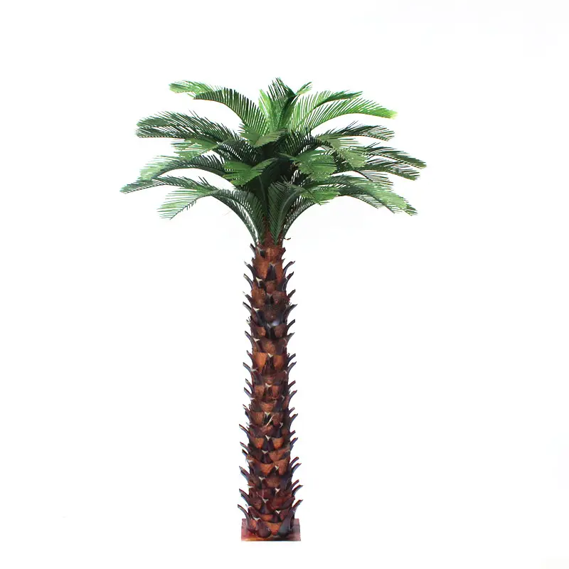 Palmier métallique décoratif en hauteur, palmier artificiel, date pour projets d'ingénierie, à l'extérieur, 1 pièce