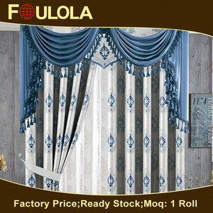 Supérieure Qualité <span class=keywords><strong>Balcon</strong></span> Utilisation Jacquard <span class=keywords><strong>Rideau</strong></span> D'occultation - Product Image 4