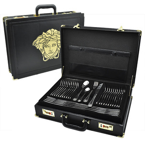 <span class=keywords><strong>72</strong></span> Mảnh Bộ Đồ Ăn Với Brilliant Dao Thép Không Gỉ Dĩa Thìa <span class=keywords><strong>Flatware</strong></span> - Product Image 1