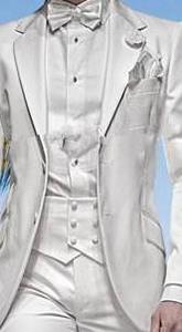 Mode Blanc Nouveau <span class=keywords><strong>Style</strong></span> 3 Pièces Slim Fit pour <span class=keywords><strong>Costume</strong></span> <span class=keywords><strong>Homme</strong></span> WF058 - Product Image 3