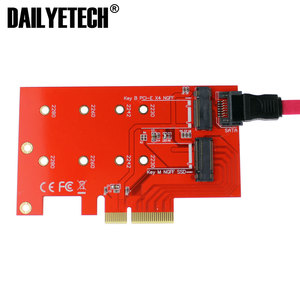 <span class=keywords><strong>2</strong></span> Port NGFF <span class=keywords><strong>M</strong></span>.<span class=keywords><strong>2</strong></span> B + <span class=keywords><strong>M</strong></span> Key SSD pci-e PCI Express 4X 4 Lane Adapter Konverter Karte von DAILYETECH - Product Image 4
