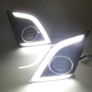 Winauto mới đến dẫn đèn pha DRL cho ISUZU D-MAX 2016-2017 ánh sáng màu vàng đèn sương mù 6000K màu ban ngày chạy dẫn ánh sáng - Product Image 5