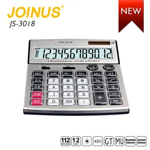 Promotion Business Custom 12 Digits Dual Power Desktop Electronic Solar Name Brand Calculator For Student