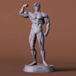 Offre Spéciale Jardin Gym Décorer Célèbre Muscle Nu Homme En Métal <span class=keywords><strong>Sculpture</strong></span> Taille Réelle Bodybuilder Arnold Schwarzenegger Bronze Statue