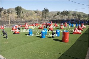 Campo de Obstáculos Inflable para Niños 2021, Campo de Paintball con Obstáculos, Búnkeres - Product Image 4