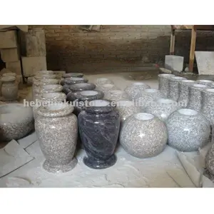 JK China granite vase for tombstone plaques