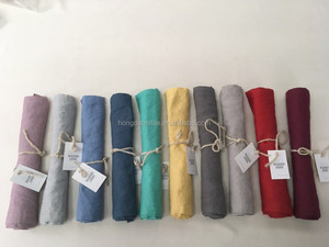 หินล้างผ้าลินิน100% บริสุทธิ์ผ้าลินินผ้าเช็ดปากสำหรับงานแต่งงานกล่องคราฟท์,แหวนผ้าเช็ดปากหรือบัตรกระดาษทิ้งธรรมดาย้อม HDJ161023-1 - Product Image 4