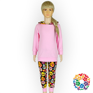 Color rosa impresión personalizada <span class=keywords><strong>niñas</strong></span> encapuchados <span class=keywords><strong>ropa</strong></span> Set algodón de manga larga <span class=keywords><strong>ropa</strong></span> de niños Sets otoño Boutique <span class=keywords><strong>ropa</strong></span> - Product Image 2
