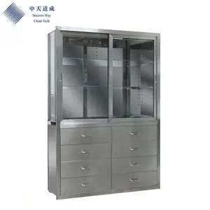 Stainless steel medical drawers cabinet in modular operation theatre