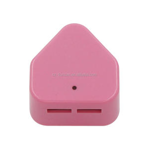 Ấn Độ 3 Pin 5V 2A 2.1A Du Lịch Sạc Cho Ấn Độ Điện Thoại Di Động Nam Phi Cắm Kép Cổng USB Tường Ổ Cắm Điện Adapter - Product Image 2