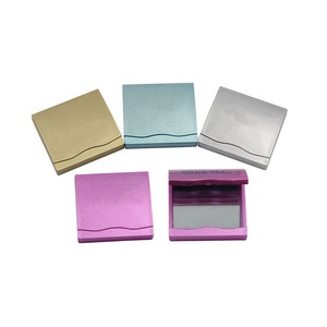 Wholesale Promotion Cheap Advertising Use Custom Printing Logo Square Shape Classic/Simple Foldable Makeup Compact Mirror