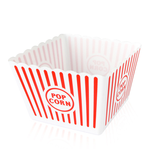 22.5cm 44oz square large plastic popcorn container