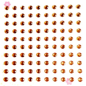 5MM 100pcs Pearl Crystal Personalized Decorative gem Stickers for scrapbooking CUSTOM