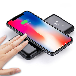 Hot-Bán Gương Bề Mặt Không Dây Powerbank Kép USB Công Suất Đầu Ra Bank10000mAh - Product Image 2