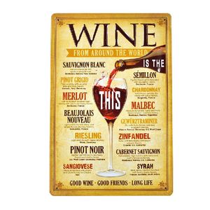 Wine 3d embossed retro beer poster wall decor bar pub car metal tin signs home metal sign