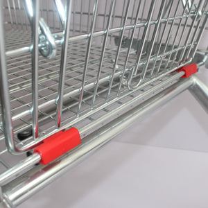 Chariot de supermarché en acier <span class=keywords><strong>à</strong></span> 4 roues personnalisé en gros chariot de magasin d'occasion chariot de cueillette d'achat <span class=keywords><strong>à</strong></span> poussée manuelle - Product Image 6