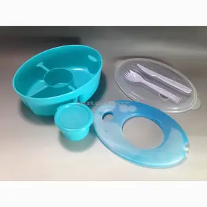 Salad To Go Lunch box with Ice Pack and dressing bowl