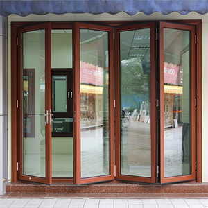 <span class=keywords><strong>Porte</strong></span> pliante accordéon de qualité supérieure Prima, en aluminium, avec verre trempé transparent - Product Image 5