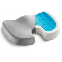 Coussin orthopédique antidérapant en mousse à mémoire de forme, 100%, pour douleur du coccyx, pour chaise de bureau, gel, de siège de voiture