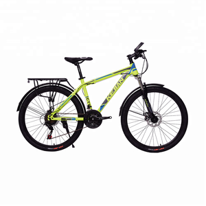 Bicicleta de montaña de 26 pulgadas y 21 velocidades de acero al carbono para hombre, bicicleta <span class=keywords><strong>MTB</strong></span> de <span class=keywords><strong>29</strong></span> pulgadas con freno de disco y doble suspensión, incluye soporte - Product Image 1