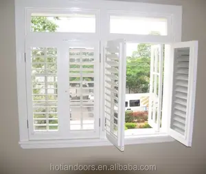 Persianas de diseño moderno octagon de aluminio, ventanas y puertas de vidrio esmerilado de aluminio para oficina