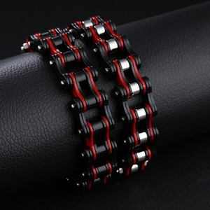 Marlary New Product Personalized Colorful 316L Stainless Steel Jewelry <strong>Bike</strong> Motorcycle <strong>Chain</strong> Mens <strong>Bracelet</strong> - Product Image 5