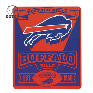 중국 공장 공급자 도매 아주 새로운 NFL 팀 새로운 로고 큰 연약한 양털 던짐 담요 50 "X 60" - Product Image 4