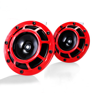 CHSKY <strong>Klaxon</strong> Car <strong>Horn</strong> 118db Trumpet Universal Red Dual Tone <strong>Horns</strong> Car Accessories 12 Metal Iron 12V Multi-tone &amp; Claxon <strong>Horns</strong> - Product Image 1
