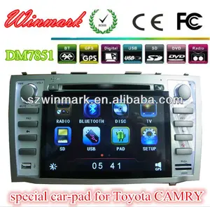 Fábrica-Cliente! Toyota Camry Car PAD DM7851C 7 "capacitiva Android 4.0.4 PAD com wifi/3G/GPS/DVR etc