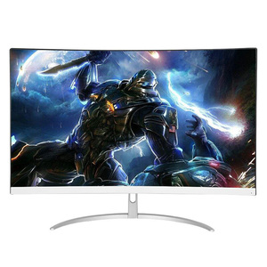Écran de jeu PC 27 pouces FHD IPS sans bordure, écran incurvé pour ordinateur de bureau 27 pouces, moniteur LED avec VGA HD-MI DP - Product Image 1