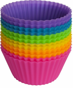 Offre Spéciale Antiadhésif Coloré Sans BPA Silicone Muffin Gâteau Moules À Gâteau Rond Boulangerie Pâtisserie tasses gâteau - Product Image 3