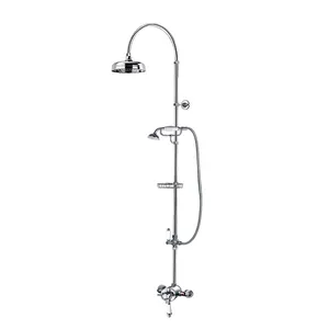 Classical style high quality brass thermostatic shower exposed valve with rain shower 8" showerhead