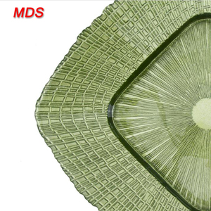 Forme carrée <span class=keywords><strong>olive</strong></span> <span class=keywords><strong>vert</strong></span> plaque de verre chargeurs séché collation plaque de verre - Product Image 2