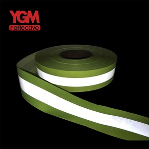 Vật Liệu Phản Chiếu Cao VIS Truyền Nhiệt Màu Vàng Màu Xanh Lá Cây Oxford Ribbon Băng Phản Quang Cho Quần Áo An Toàn - Product Image 6