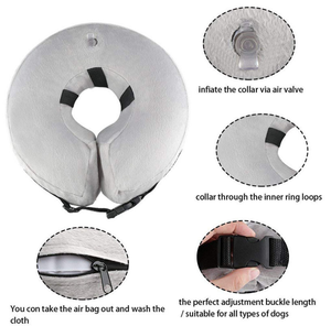 Meistverkauftes Faltbares Hundetrainingshalsband Schützendes Aufblasbares Hundehalsband Weiches E-Halsband für Hunde Komfortabel - Product Image 4
