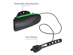 Klaxon de vélo rechargeable par USB, 140 décibels, klaxon de vélo super puissant, sonnette de <span class=keywords><strong>guidon</strong></span> de vélo - Product Image 3