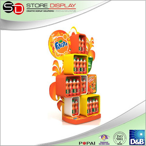 Exhibidor de punto de venta de madera, expositor de puntos de venta de refrescos, innovador de China, diseño gratis - Product Image 2