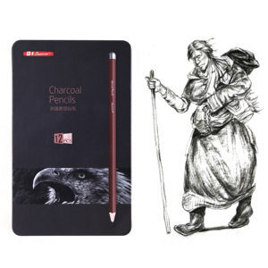 Set di 12 Matite Professionali di Alta Qualità per <span class=keywords><strong>Disegno</strong></span>, Carbone e Schizzo, Durezza Media e Morbida, per Artisti e Forniture Artistiche Standard - Product Image 5