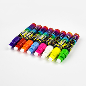 Newlight Bút Đánh Dấu Phấn Chống Lau Bút Mực Phấn Lỏng 8 Màu Huỳnh Quang Highlighter - Product Image 3