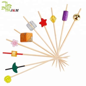 Phân hủy sinh học tre Cocktail Picks & trái cây trang trí xiên, bên thanh công cụ - Product Image 3