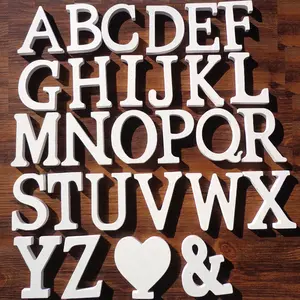 Creatief Hout Brief Beeldjes Miniaturen Houten Letters Woord Bridal Wedding Party Decoratie Tool
