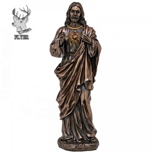 Figura religiosa occidental, estatua de tamaño real, escultura de bronce, Jesús, el <span class=keywords><strong>Buen</strong></span> <span class=keywords><strong>Pastor</strong></span> - Product Image 4