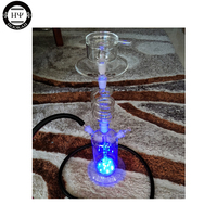 Ressort rotatif de narguilé en verre LED pour une expérience de fumer de qualité parfaite avec la fumée de bobine