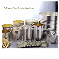 Food Beverage Juice Drink Tin Cans Automatic Food Can Making Machine