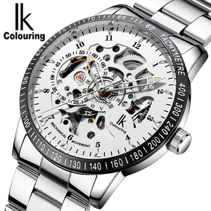 Orologio da Uomo IK Colouring 98226 98226G-3, Lussuoso Orologio Meccanico Automatico in Acciaio Inox e Pelle, Impermeabile - Product Image 3